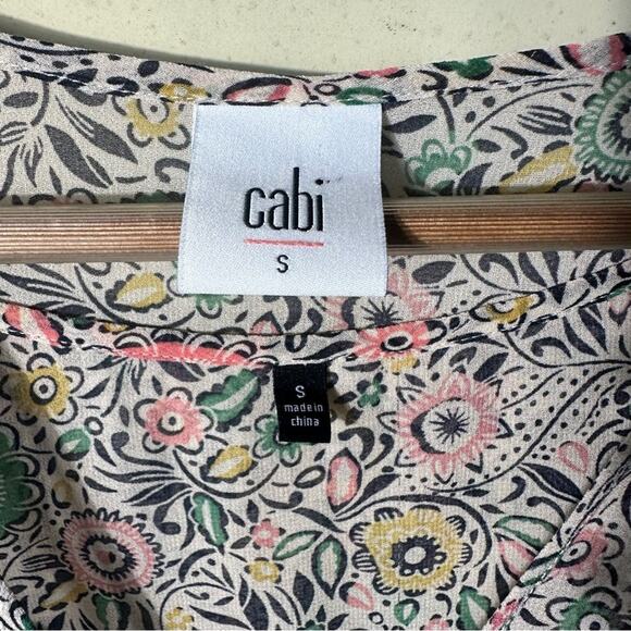 Cabi Poet Floral Babydoll Top Size Small - Picture 8 of 8